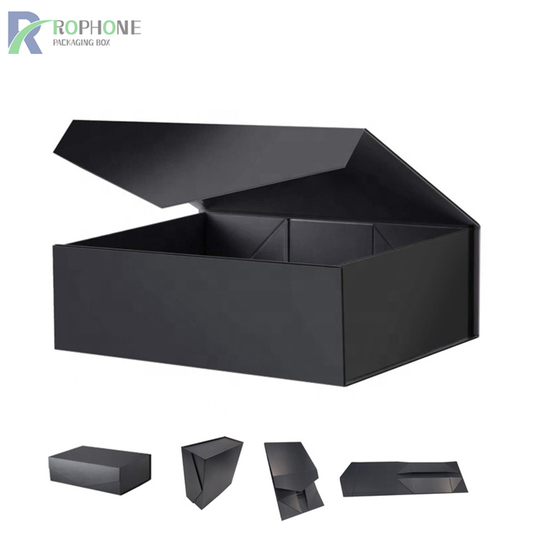 Geschenkbox aus schwarzem Karton