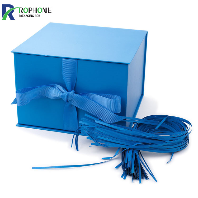 blaue Geschenkbox