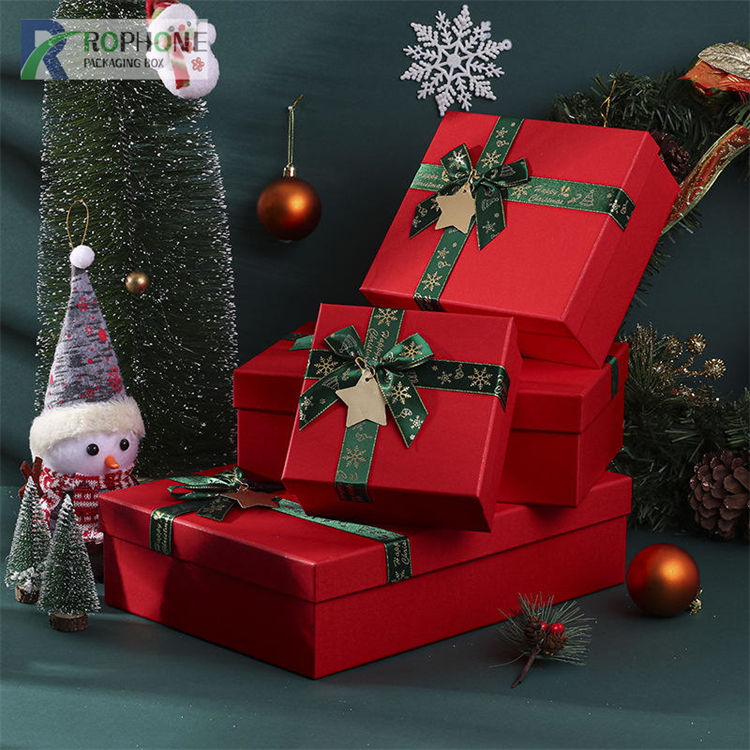 Flache Weihnachtsgeschenkboxen